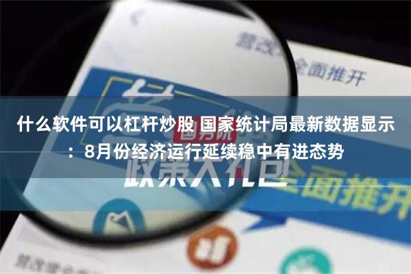 什么软件可以杠杆炒股 国家统计局最新数据显示：8月份经济运行延续稳中有进态势