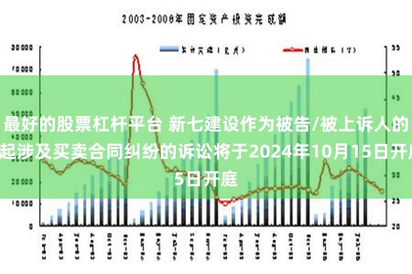 最好的股票杠杆平台 新七建设作为被告/被上诉人的1起涉及买卖合同纠纷的诉讼将于2024年10月15日开庭