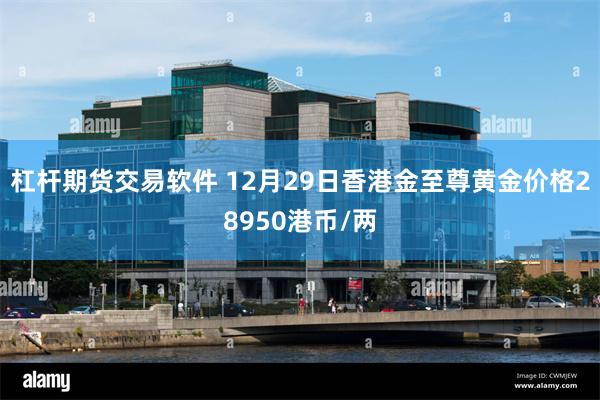 杠杆期货交易软件 12月29日香港金至尊黄金价格28950港币/两