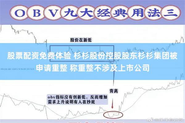 股票配资免费体验 杉杉股份控股股东杉杉集团被申请重整 称重整不涉及上市公司